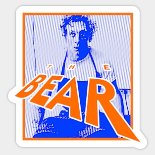 Jeremy Allen White, the bear series graphic design by ironpalette Sticker